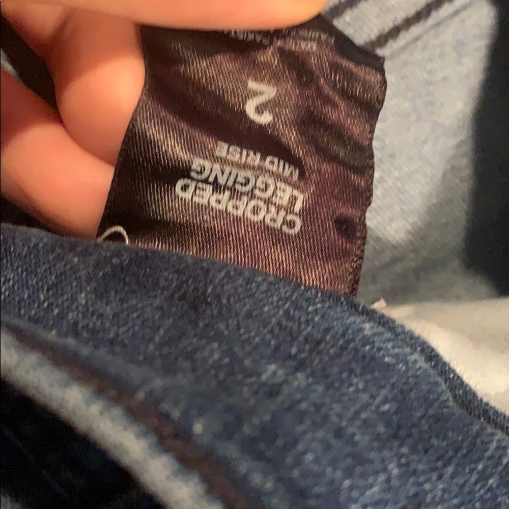Express Dark Wash Ripped Jeans - Picture 3 of 3